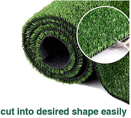 LITA Artificial Grass Turf Lawn-7 Feet x 15 Feet, 0.4" Indoor Outdoor Rug Synthetic Grass Mat Fake Grass