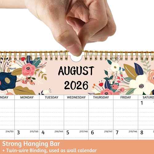 Wall Calendar 2026-2027 ? Jan.2026 - Jun.2027, Calendar 2026-2027 Wall, 18 Monthly Calendar, 12 x 17 In, 2026 Calendar with Large Blocks, Thick Paper, Holidays, To-do £¦ Notes, Great for Organizing