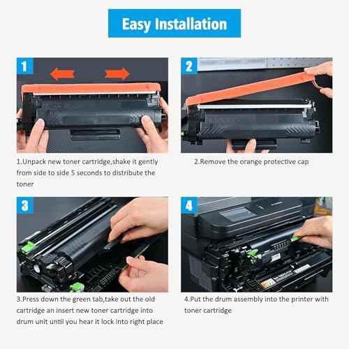 TN830 TN-830 Compatible Toner Cartridges 2 Blacks Standard Capacity for Printer HL-L2400D L2405W L2420DW L2460DW L2865DW L2467DW DCP-L2640DW L2647DW L2760DW L2820DWXL MFC-L2900DW L2900DWXL