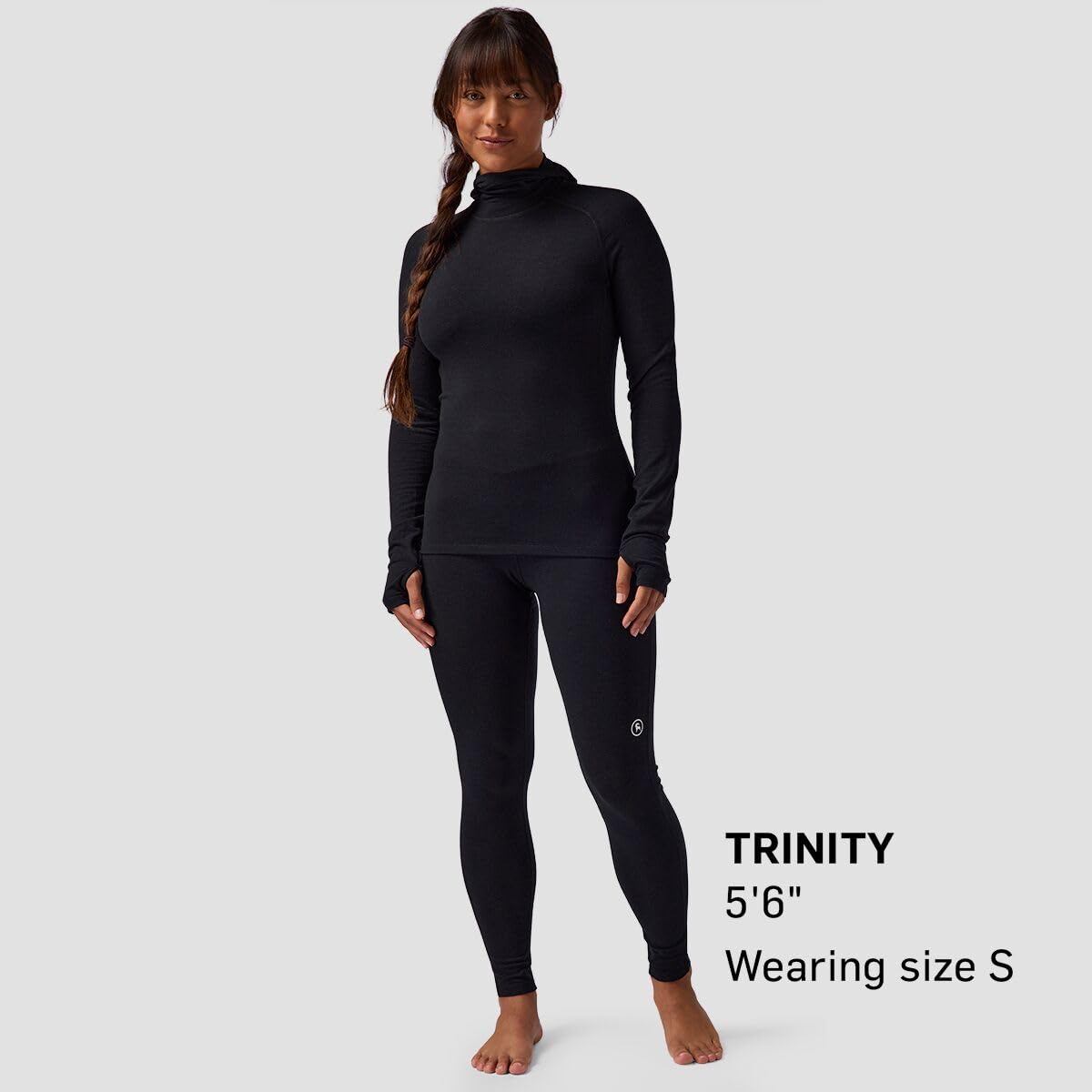 Backcountry Cedars RWS Merino Lt-Wt Baselayer Balaclava Top - Women's, Black, XL