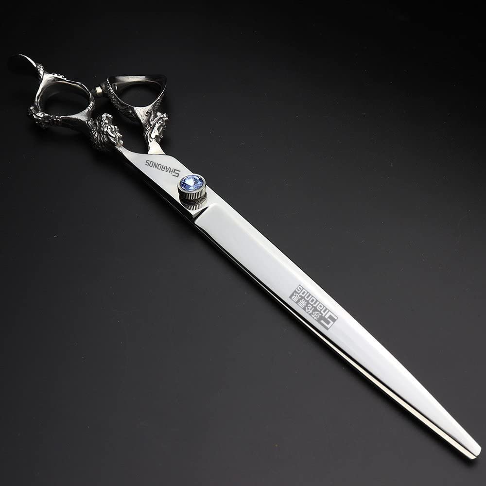 7/8/9inch professional hairdressing scissors silver high hardness 400c stainless steel beauty shop barber shop salon special tools (9 inch flat)