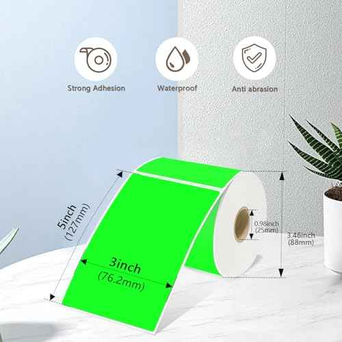 3x5 Inch Rectangle Color Coding Sticker Labels 300Pcs Printable Moving Box Labels for Warehouse, Address, Inventory, Small Business Labeling, Mixed Colors
