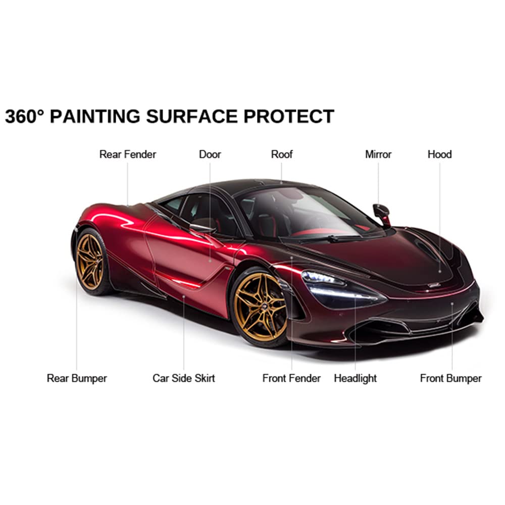 HOHOFILM Car Clear Bra PPF TPU Paint Protection Film Automobiles Wrapping Film Instant Healing Film Self Healing Sticker 5ft x 6.5ft