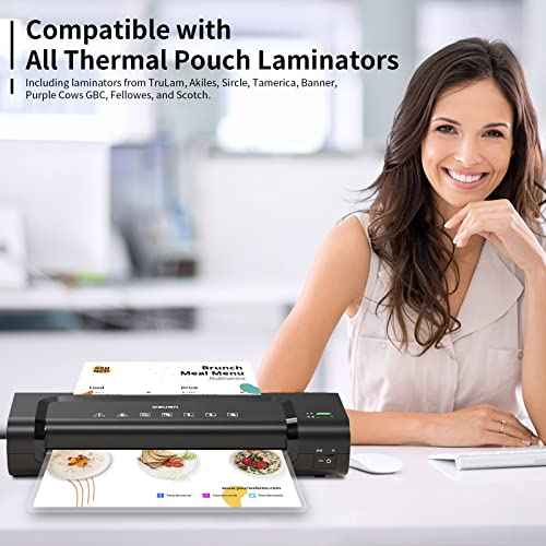 5 Mil Thermal Laminating Sheets 200 Packs, 9¡± x 11.5¡± Clear Laminating Pouches Holds 8.5 x 11 Inch Sheet Lamination Plastic Paper for Laminator, School Office Supplies Laminate