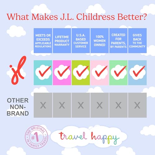 J.L. Childress Gate Check Travel Bag for Car Seats - Car Seat Travel Bag for Airplane, Includes AIRTAG Holder, Fits All Baby Car Infant Carriers & Child Booster Seats - Neon Yellow