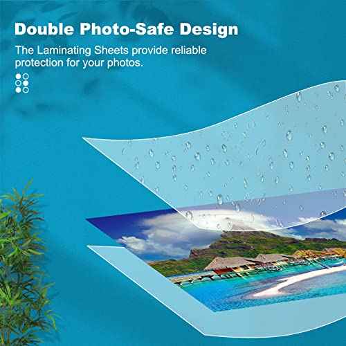 5 Mil Laminating Sheets, Holds 8.5 x 11 Inch Sheets 100 Pack, Thermal Laminating Pouches for Laminator, 9 X 11.5-inches/Letter Size Thermal Laminating Paper, Round Corner
