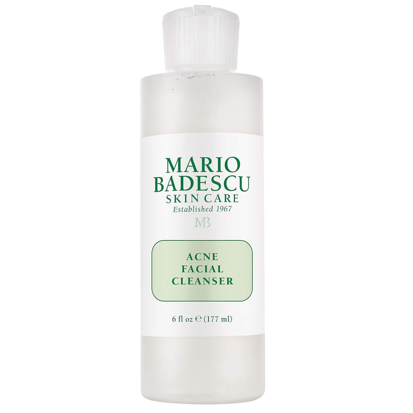 Mario Badescu Acne Facial Cleanser & Anti-Acne Serum | Oil-Free Face Wash & Clarifying Gel Duo with Salicylic Acid & Aloe Vera | Deep Pore Clean & Clogged Pores Treatment for Clearer Skin| 6 + 1 Fl Oz