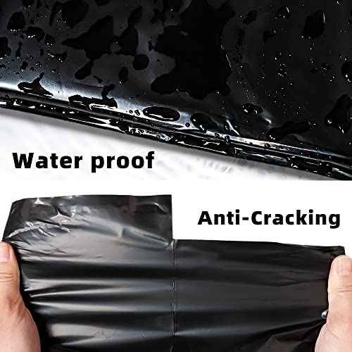 POLYSELLS 500 pcs 12x15.5 Inches Black Poly Mailers Shipping Envelopes, Strong Adhesive Sealing, Waterproof, and Tear-resistant Postal Mailing Bags for Clothing, Books, and Accessories
