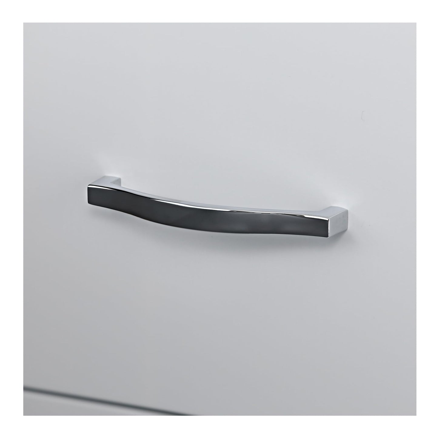 Lorell LYS SOHO Box/File/File Mobile White File Cabinet, 3 Drawer, 26.5 x 14.3 x 18 in