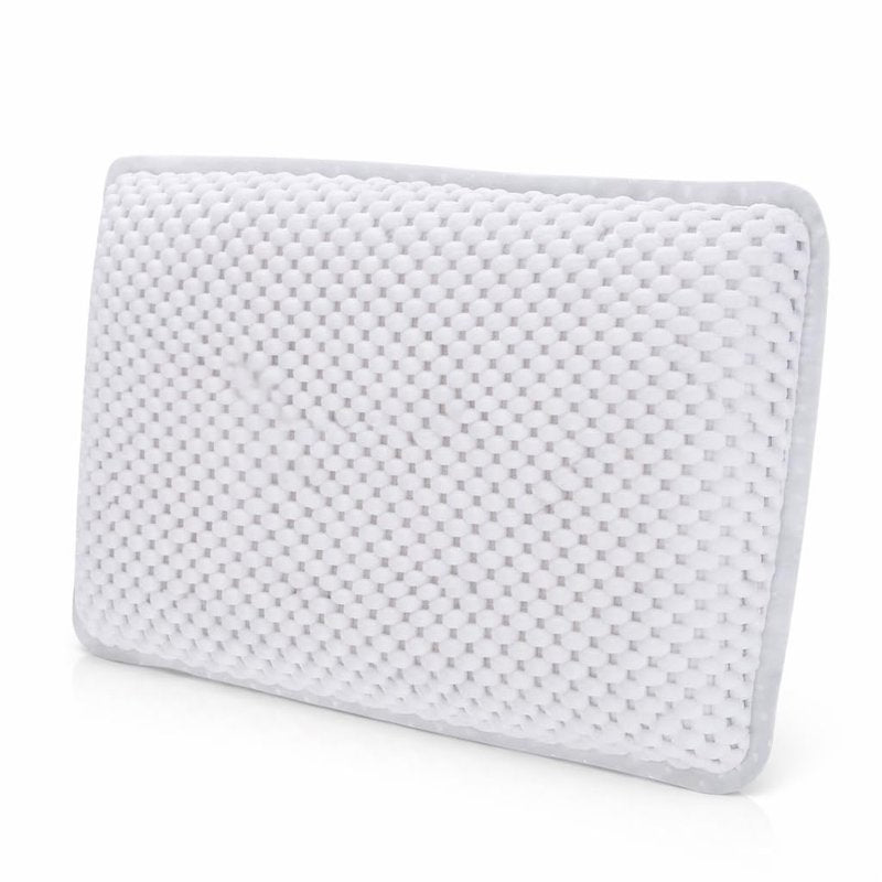 Bath Pillow for Tub with 8 Suction Cups and Drying Hook, Non-Slip Bathtub Headrest Foam Cushion, Waterproof, 11.5 x 7.5 x 2 Inches