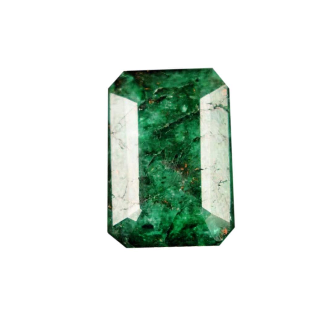 GEMHUB Loose Gemstones For Jewelry Making 5.80 Carat Emerald Cut Natural Green Emerald Natural Gemstones for Jewelry Pendants
