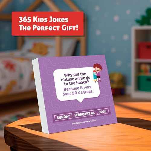 2026 Daily Kids Joke Calendar | Fun Lunchbox Notes For Kids, Tear Off Pages with Daily Puns & Jokes for Children, Lined Backside for Personal Notes, Great Way To Add a Touch of Humor To Your Child's Routine