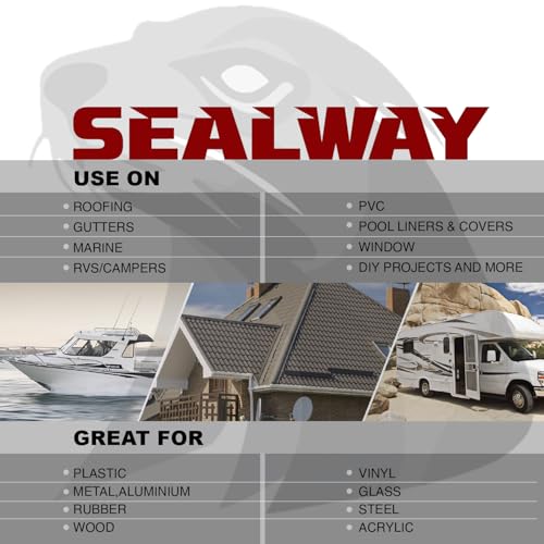 White RV Roof Sealant Tape, 8" x 25' Waterproof Repair Seal Tape ? Extra Thick, UV-Resistant, Weatherproof Patch for Permanent Leak Sealing on RVs, Trailers, and Mobile Homes