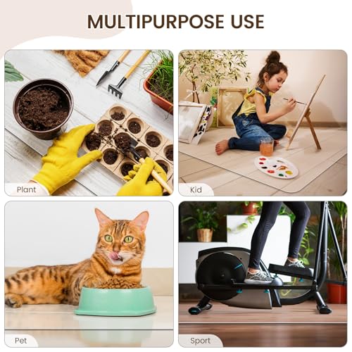 Warmstar Clear Office Chair Mat for Hardwood Floor,46"x72" Plastic Floor Mat Clear Rolling Mat for Office Chair No Curling,Heavy Duty Clear Desk Chair Mat Wood Tile Floor Mat for Office & Home