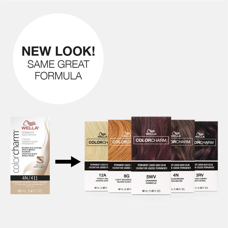 COLORCHARM Permanent Liquid Hair Color | 7N Medium Blonde | Up to 100% Gray Coverage | 1.42 Fl Oz