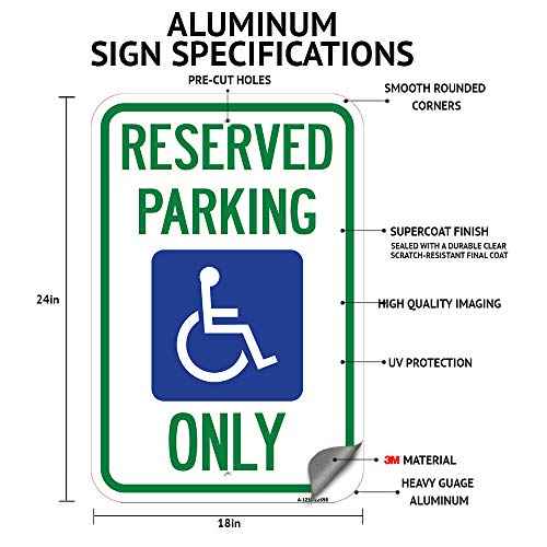 Barber Shop Customer Parking Only | 18" X 24" Heavy-Gauge Aluminum Rust Proof Parking Sign | Protect Your Business & Municipality | Made in The USA