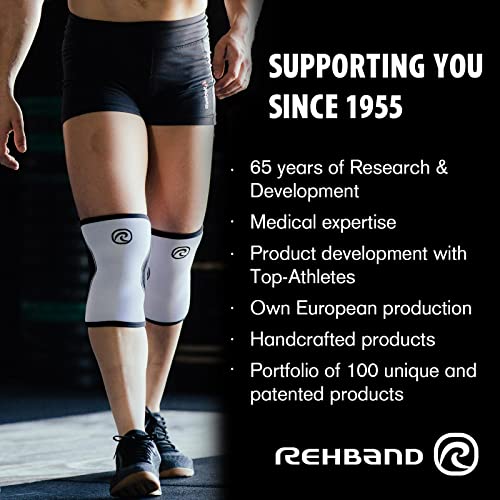 Rehband Elbow 5mm Compression Sleeve, Neoprene Elbow Sleeves for Weightlifting, Anatomical Design, Non-Slip & Close Fitting, Elbow Support Unisex, Colour:Camo - 1 Pair, Size:Small
