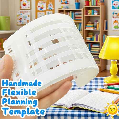 Handmade Flexible Record Template, Reusable Planner Stencils for Journaling, Calendar, Checklists, Scrapbooking & DIY Craft Supplies (A Set)