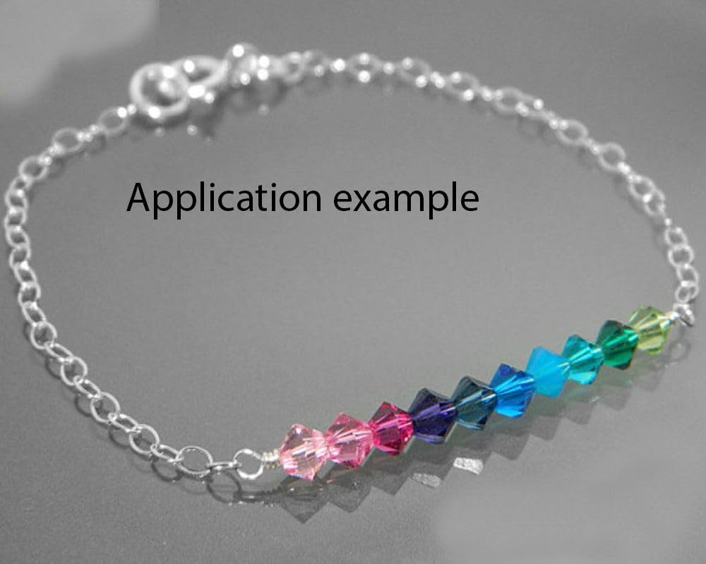 500pcs Czech 6mm (0.24 Inch) Faceted Bicone Crystal Glass Loose Beads Spacer Bulk Crystal AB for DIY Craft Jewelry Making CCB602