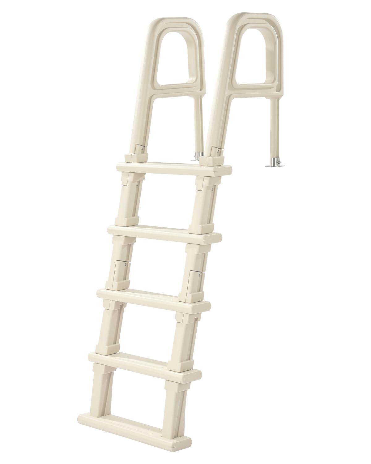 VEVOR Swimming Pool Ladder, 75°Inclined 5-Step Double Handrails Stair, Non-Slip Heavy Duty Steps, Load Capacity 300 lb, for 48-54 in Inground & Above-Ground Pools of Any Deck Surface Indoor & Outdoor