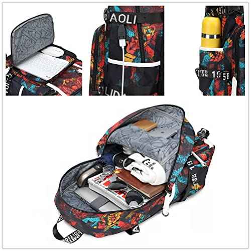 Basketball Player 30 Multifunction Backpack Travel Student Backpack Fans Bookbag For Men Women (1)