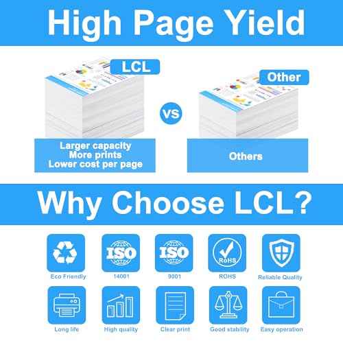LCL 120 Black Toner Cartridge 2 Pack Replacement for Canon 120 cartridges 120 CRG-120 CRG120 for Canon imageCLASS D1120 D1550 D1150 D1320 D1350 D1520 D1100 D1370 D1180 D1170 MF6680DN MF417dw Printer