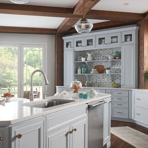 Moen Essie Spot Resist Stainless MotionSense Wave One-Handle Touchless Kitchen Faucet with Pulldown Sprayer and Soap Dispenser, 87014EWSRS