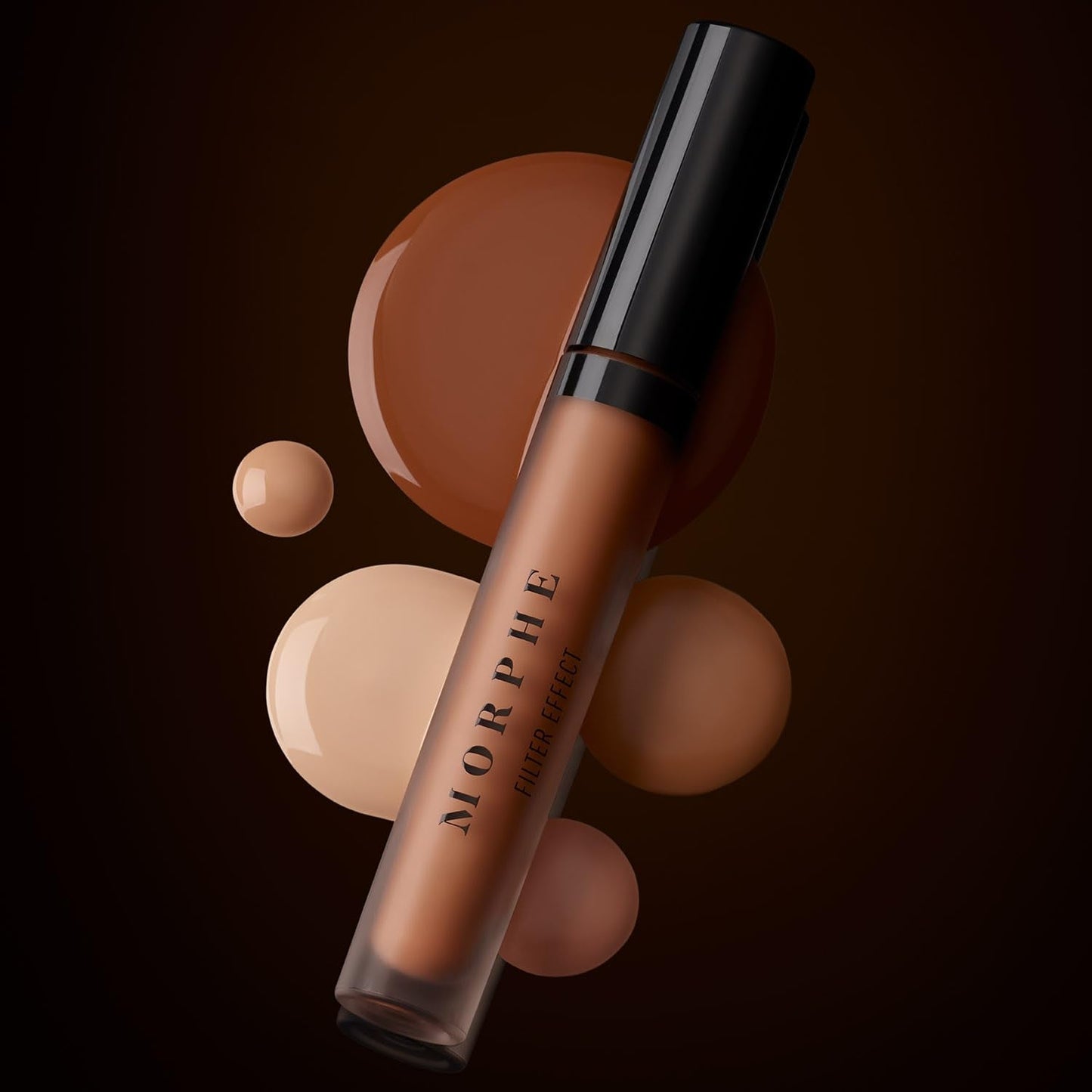 Morphe Filter Effect Soft Radiance Concealer - Buildable Coverage Liquid Concealer Face Makeup with Hyaluronic Acid & Pomegranate Extract & a Natural Radiant Finish - Tan 18 (Warm) (0.12 fl oz)