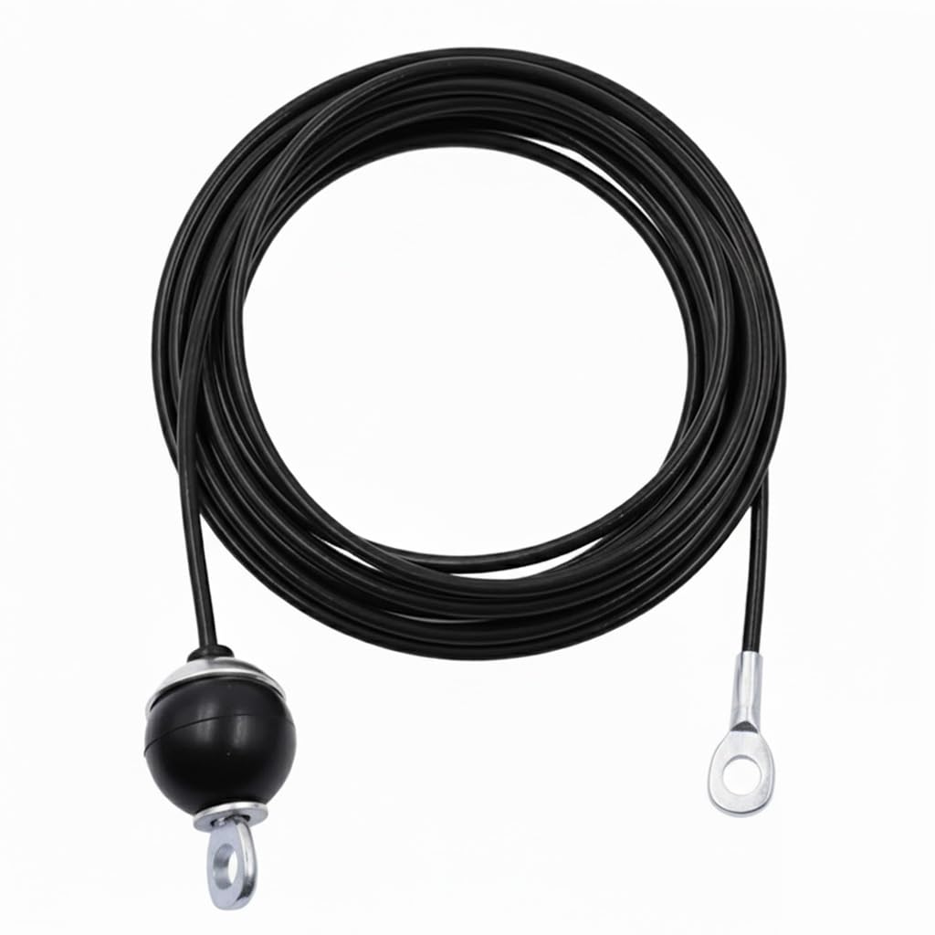 J Bryant Fitness Gym Replacement Cable Fitness Pulley Cable Thick 0.2inch/5mm Heavy Duty Steel Wire Rope for Home Gym Cable Pulley Attachments Machine Accessories (Type-B, 98")"