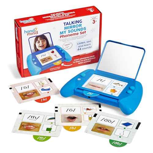 hand2mind Talking Mirror My Sounds Phoneme Set, Letter Sounds Flash Cards, Toddler Speech Therapy Materials, Phonics Manipulatives, Phonemic Awareness, Preschool Learning Activities, Kids Travel Toys
