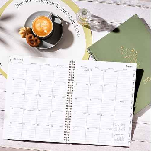 2026 Planner - Planner 2026 Weekly and Monthly with Tabs, 9¡¯¡¯ ¡¿ 11¡¯¡¯, Jan 2026 - Dec 2026, Hardcover, 12 Monthly Tabs, Premium Paper, Twin-wire Binding, Inner Pocket