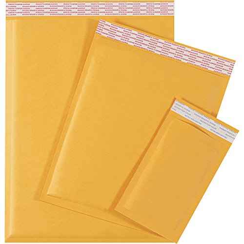 Aviditi Kraft Bubble Mailers #4, 9 1/2" x 14 1/2", Self-Seal, Padded Envelopes for Packing, Mailing and Shipping, Case of 100