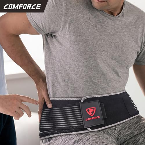 Sacroiliac Hip Belt, Dual Adjustable Compression with Ice Pack, Relief for Lower Back, Pelvic Stabilization, Postpartum Recovery & Lumbar Support - XL(fits waist circumference: 46-54 inches)