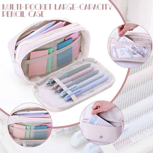 XKDOUS Bible Study Supplies Journaling Kit for Women, Bible Study Kit, 12 Pastel Highlighters and 12 Pens No Bleed, 75 Laminated Tabs, Prayer Journal Pencil Case and More, Pink