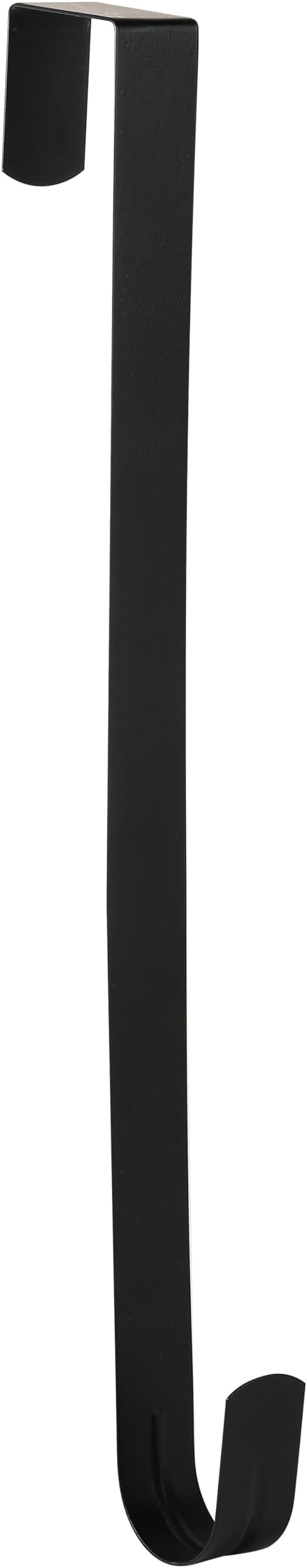 Wreath Hanger for Front Door, Slim Over The Door Hook, Easy to Use and Reusable Holiday Wreath Holder for Christmas, Thanksgiving, Halloween and Daily DÃ©cor(15" Black, 1)