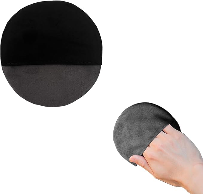 Car Screen Cleaner, 4.33"Ã4.33" Round Microfiber Cloth Auto Cleaning Wipes, Reusable Non-Scratch Touchscreen Cleaning Pad for Dashboard LCD Display Laptop, Car Accessories