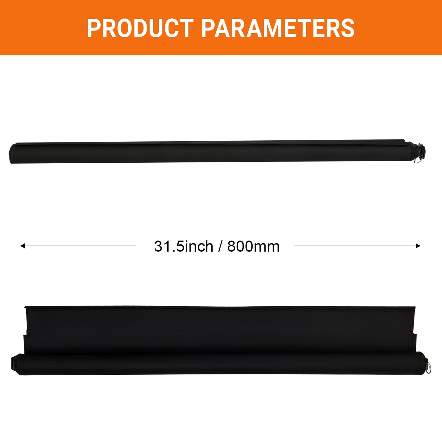 YIFOUM Car Panorama Sunroof Sunshade Curtain Cover Sun Shade Roller Blind Assembly for Infiniti QX30 Q30 2016 2017 2018 2019-912501A69A (Black)