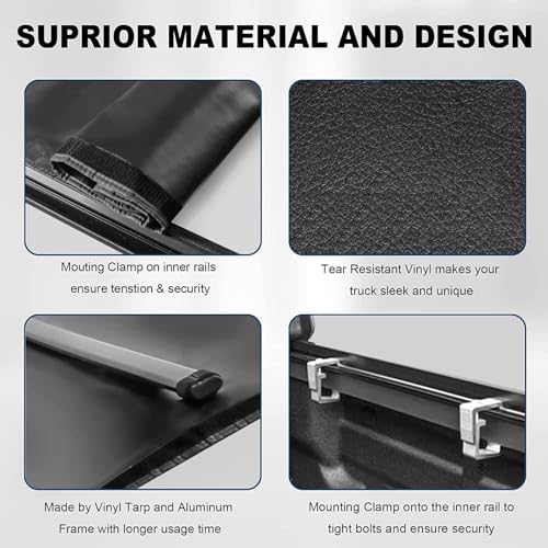MOSTPLUS Roll-Up Soft Vinyl Truck Bed Tonneau Cover Compatible with 2022 2023 2024 2025 Toyota Tundra Styleside 5.5FT-66.7 inch