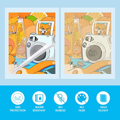 HTVRONT Self-Adhesive Laminating Sheets-9 X 12 Inches Self Laminating Sheets, No Machine Needed Clear Laminating Sheets for Protecting and Preserving Documents, Photos, Menus,Stickers¡¦ (100)
