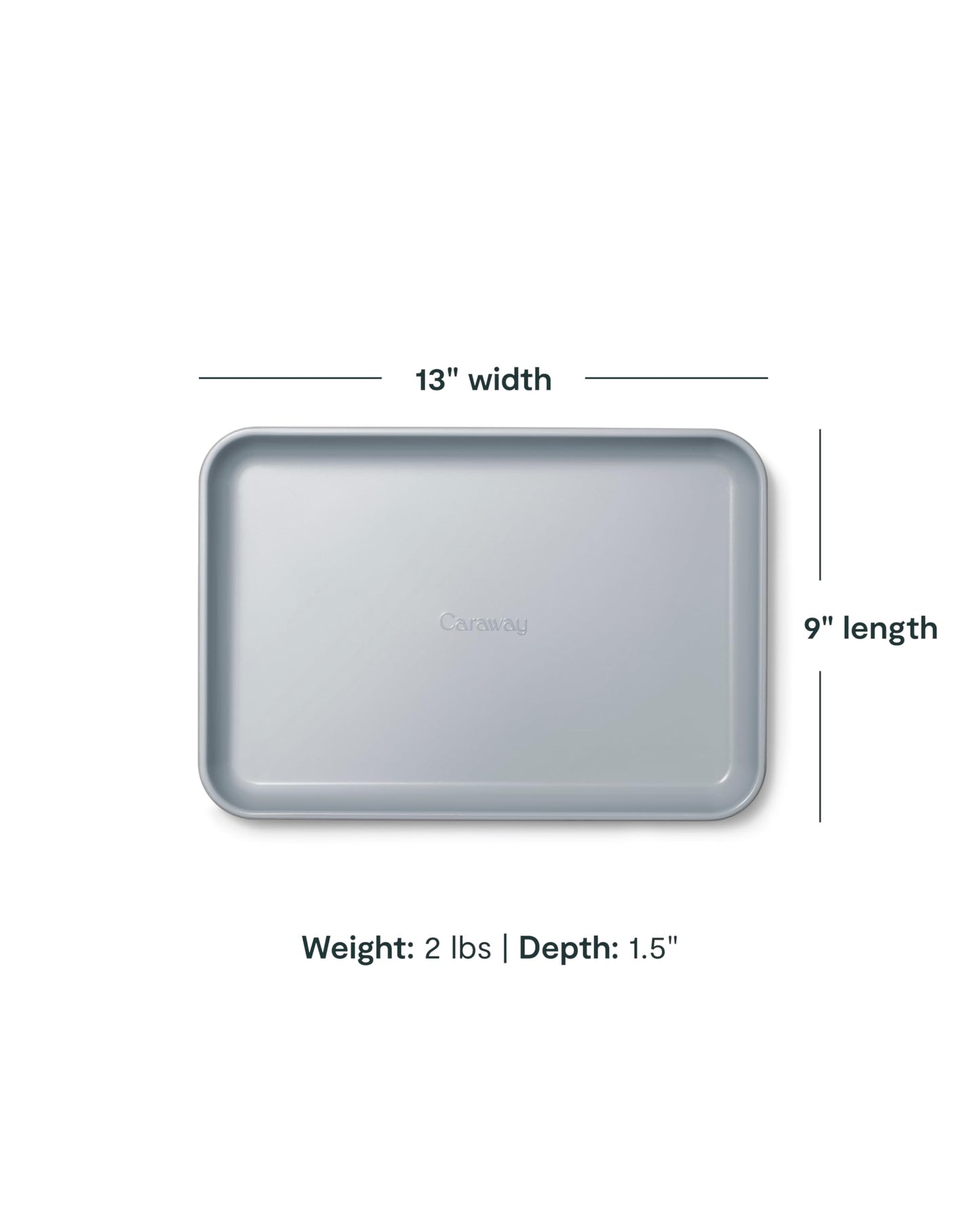 Caraway Nonstick Ceramic Small Baking Sheet (9x13”) – Non-Toxic, PTFE & PFOA Free – Oven Safe – Aluminized Steel Core – Mini Sheet Pan for Baking, Roasting & More - Marigold