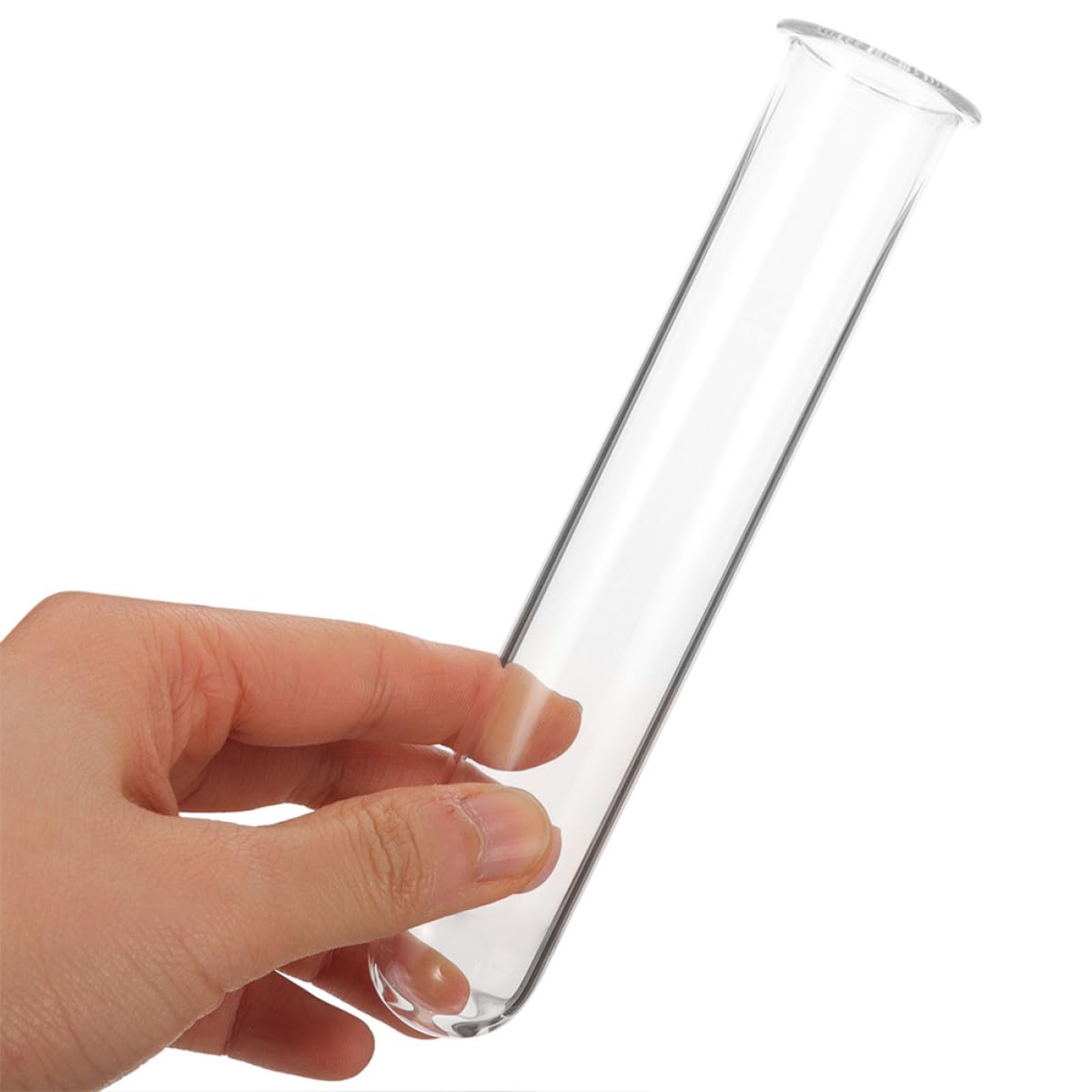 Healvian 4pcs Glass Propagation Test Tube Vases Hydroponic Glass Plant Holder Tubes for Indoor Flower Display and Terrarium Gardening