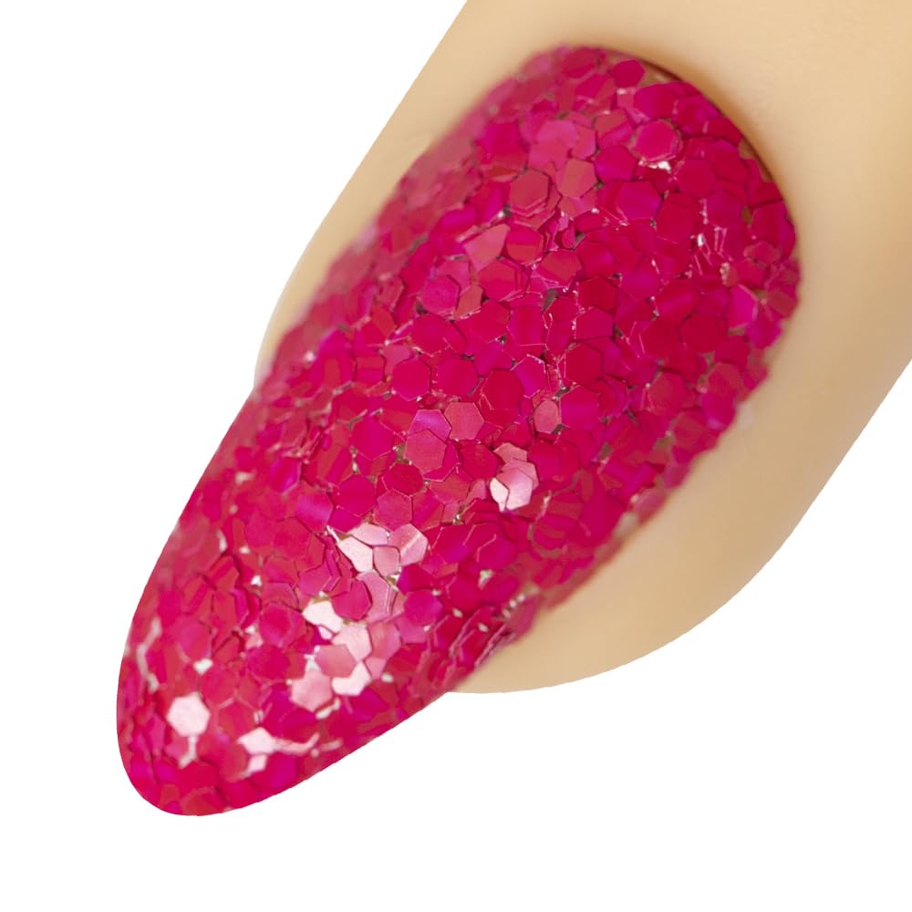 Young Nails Art Glitters - Premium Loose Nail Glitter Powder for Acrylic Nails & Gel Nails, Nail Sequins, Nail Sparkles, Nail Art Powder, Fine & Chunky Glitter, Durable, Clairvoyant, 1 oz