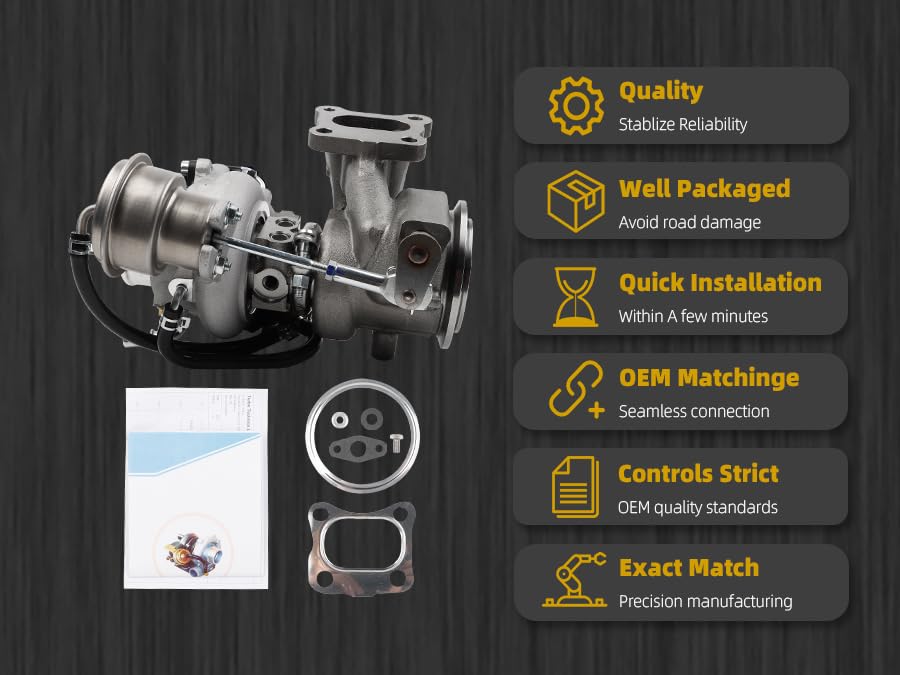 Dasbecan 667-206 Turbo Turbocharger Kit TD025 Compatible with Chevy Cruze 2016-2019, Chevy Malibu 2016-2023, Chevy Trax 2019, Buick Encore 2017-2019 Replace# 12639941