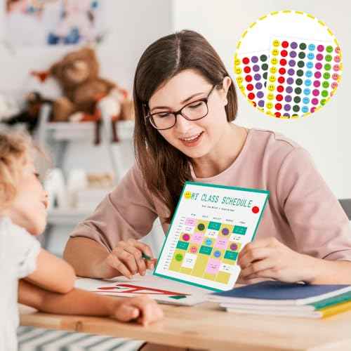 6000 PCS Smiley Face Stickers, Small Happy Face Stickers, 10 Colors Happy Faces Decal Sticker, Mini Incentive Reward Sticker for Kids, Round Behavior Chart Decals for Students Teachers Supplies