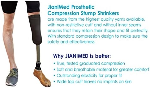 Prosthetic Stump Shrinkers–Below Knee, 40cm, Compression, Amputee Socks, 20-30, Daily use, Taiwan Excellence XL