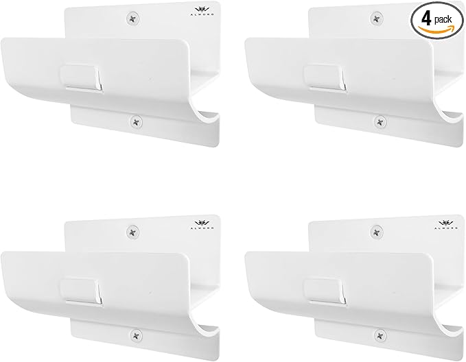 Ladder Hooks Set of 4 â White Heavy Duty Garage Wall Hooks, Use as Ladder Holder, Step Stool Hanger