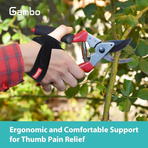 Gambo Thumb Brace, CMC Thumb Brace for Osteoarthritis Joint Pain - CMC Joint Arthritis Stabilizer for Women and Men with Enhanced Comfort (Small, Left Hand)