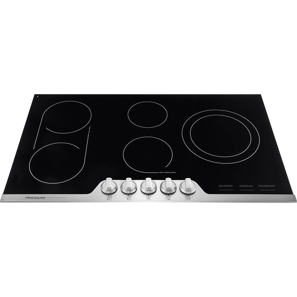Frigidaire Professional 36 Inch Electric Range, Ceramic Glass Cooktop 5-Burner Flat with Stainless Steel Trim, FPEC3677RF