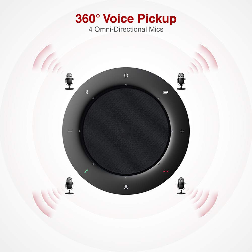 4K Conference Room Camera System, AI Auto-Tracking PTZ Camera 15x Zoom(3x Optical) with Bluetooth Speakerphone Set, 120° Wide-Angle, 16-Foot Mic Pickup, for Zoom YouTube Teams OBS and More