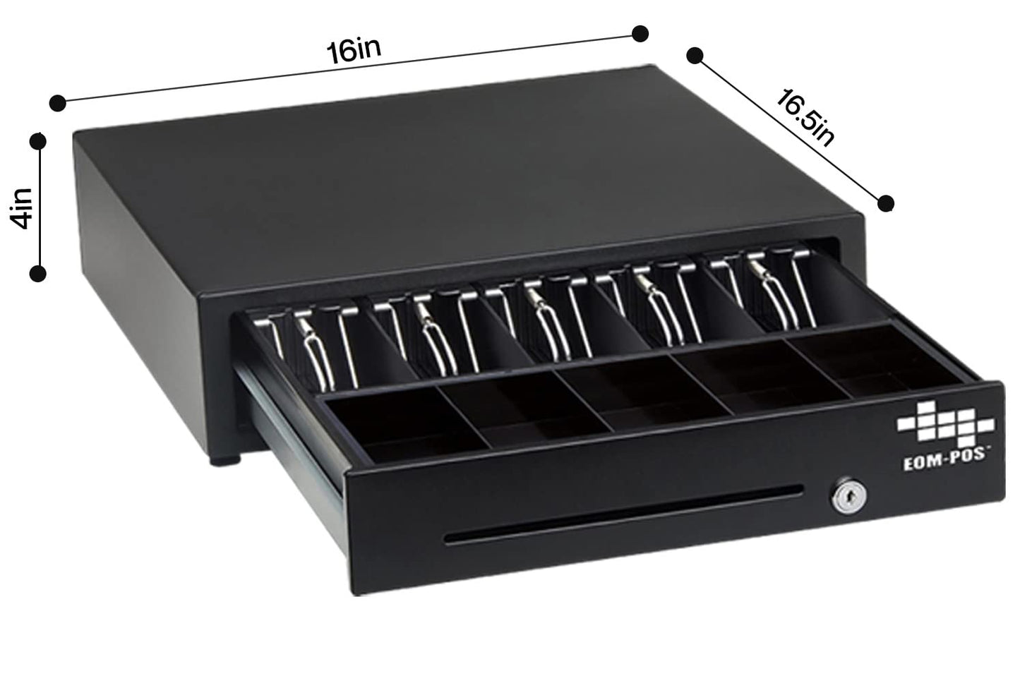 EOM-POS Hardware Bundle for Square - Cash Drawer and Thermal Receipt Printer,[Compatible with Square Stand and Square Register]